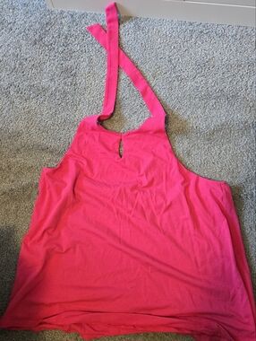 Lands' End Bright Pink Halter Tank Top